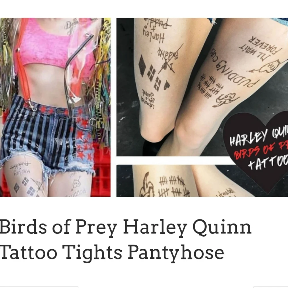 Harley Quinn Birds Of Prey Illusion Tights